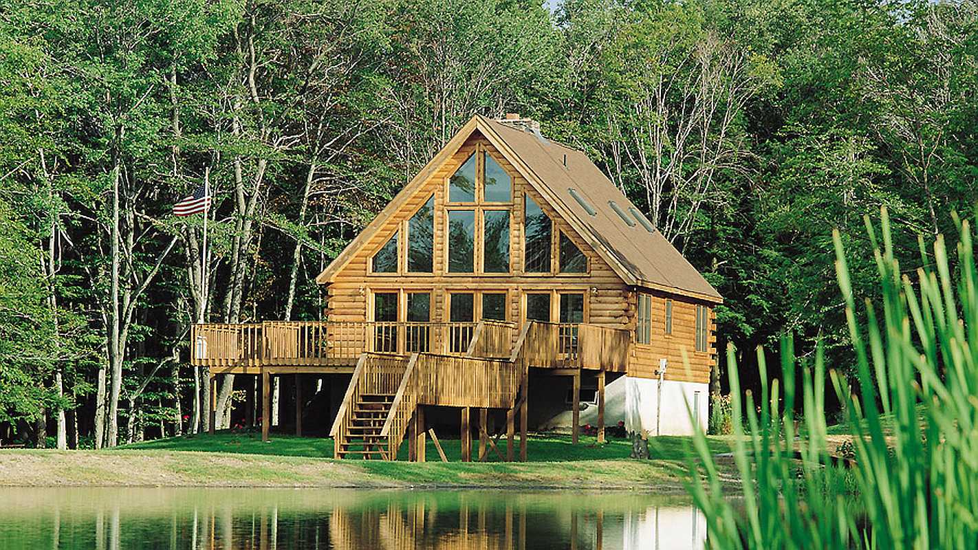 Log Home Exterior - Aspen