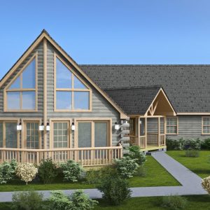 Log Home Exterior Layout - Banning