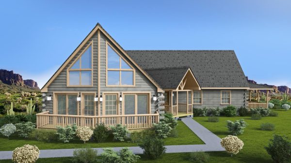 Log Home Exterior Layout - Banning