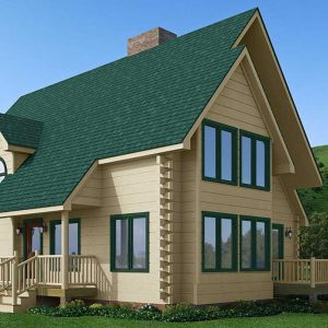 Log Home Exterior - Barclay