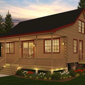 Log Home Exterior - Barrington