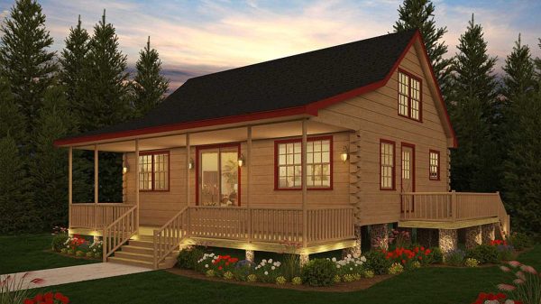 Log Home Exterior - Barrington