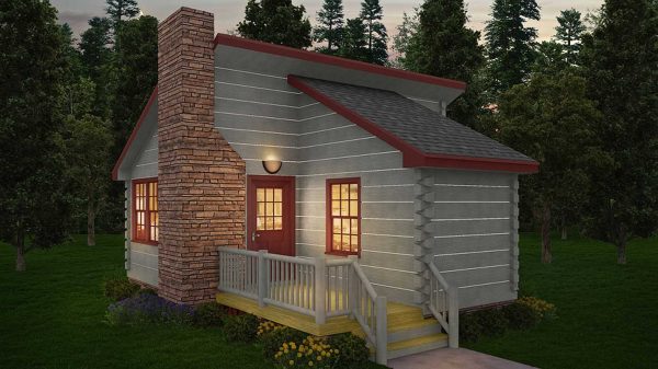 Log Home Exterior - Beaverwash