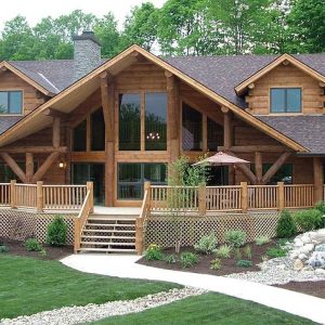 Log Home Exterior - Bigsky