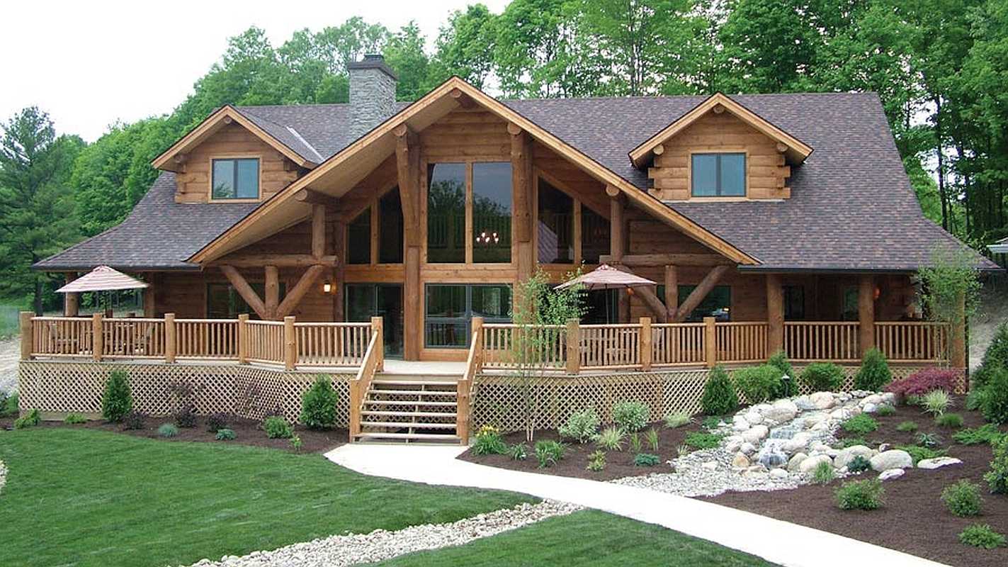 Log Home Exterior - Bigsky