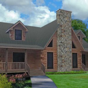 Log Home Exterior - Blueridge