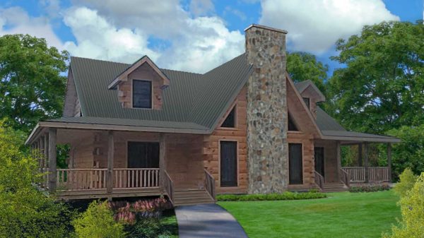 Log Home Exterior - Blueridge