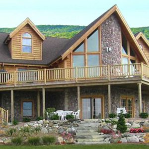 Log Home Exterior - Brentwood