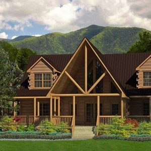 Log Home Exterior Layout - Bridgewater