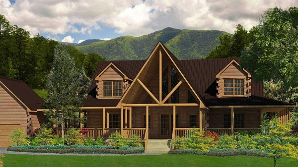 Log Home Exterior Layout - Bridgewater