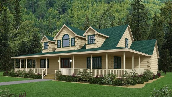 Log Home Exterior Layout - Bristol