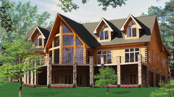 Log Home Exterior Layout - Buenavista