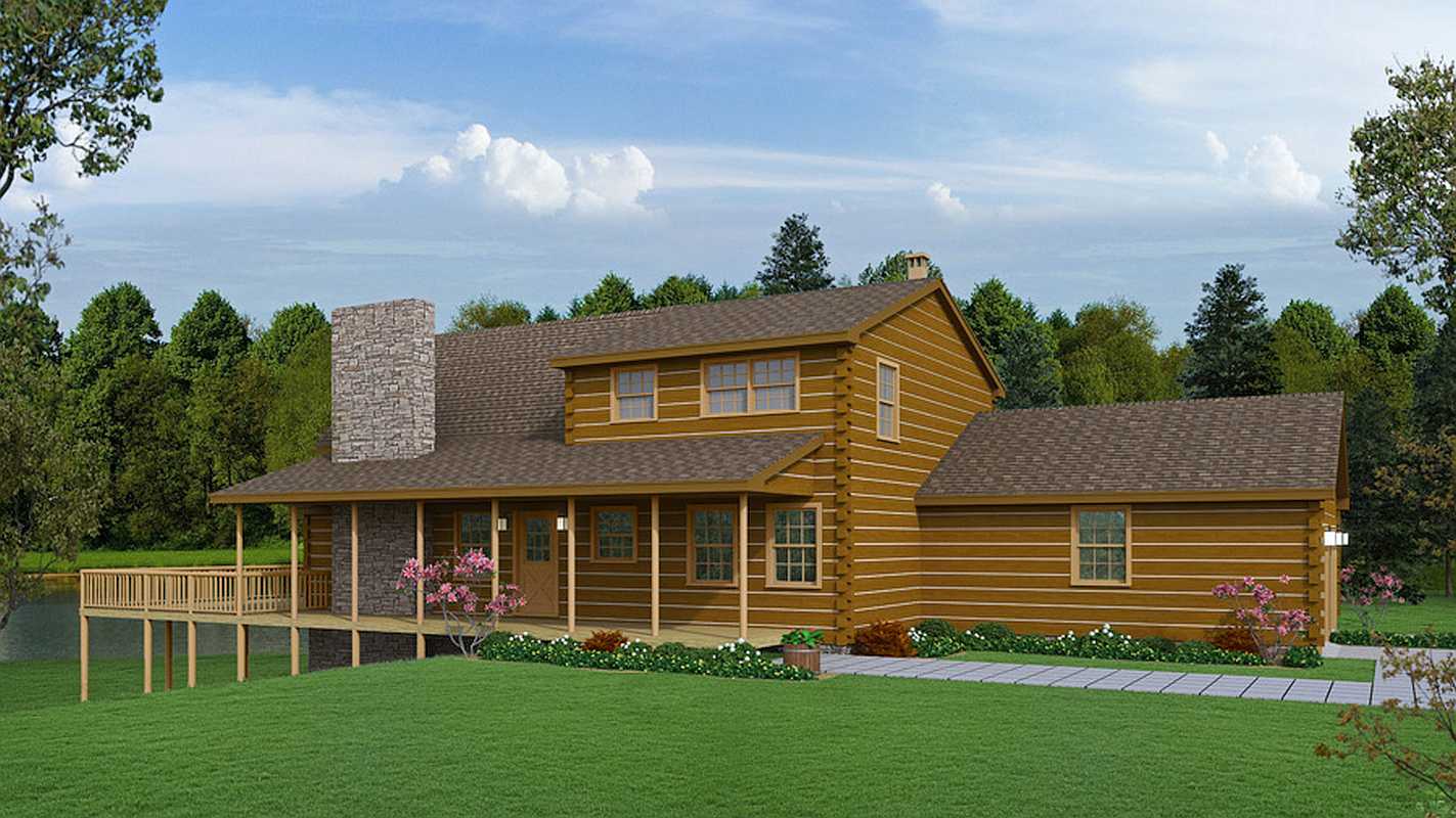 Log Home Exterior Layout - Carlsbad