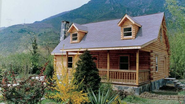 Log Home Exterior - Compton