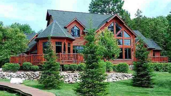 Log Home Exterior - Creedmoor