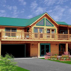 Log Home Exterior Layout - Greenfield