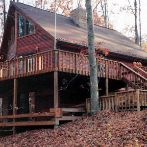 Log Home Exterior - Hickory