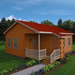 Log Home Exterior - Huron