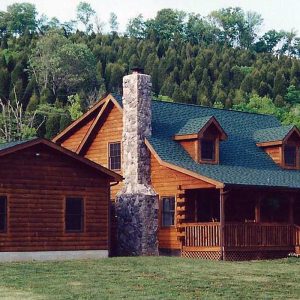 Log Home Exterior - Idahosprings