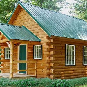 Log Home Exterior - Indiantrail