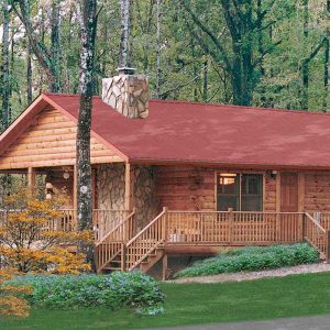 Log Home Exterior - Lakehouse
