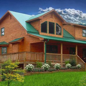 Log Home Exterior Layout - Lexington