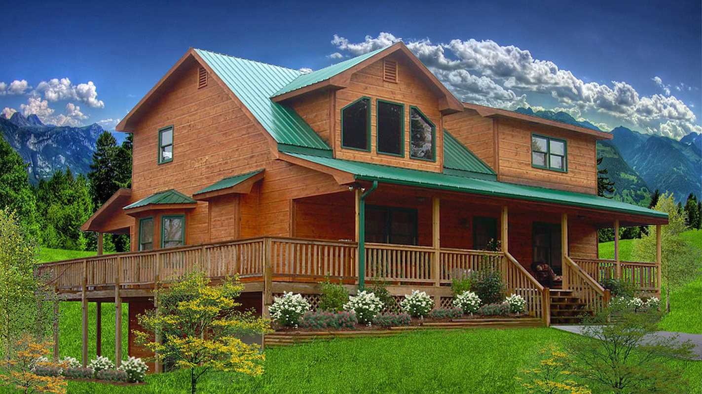 Log Home Exterior Layout - Lexington