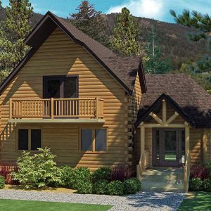 Log Home Exterior - Litchfield