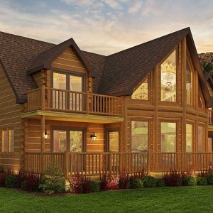 Log Home Exterior Layout - Mangrove