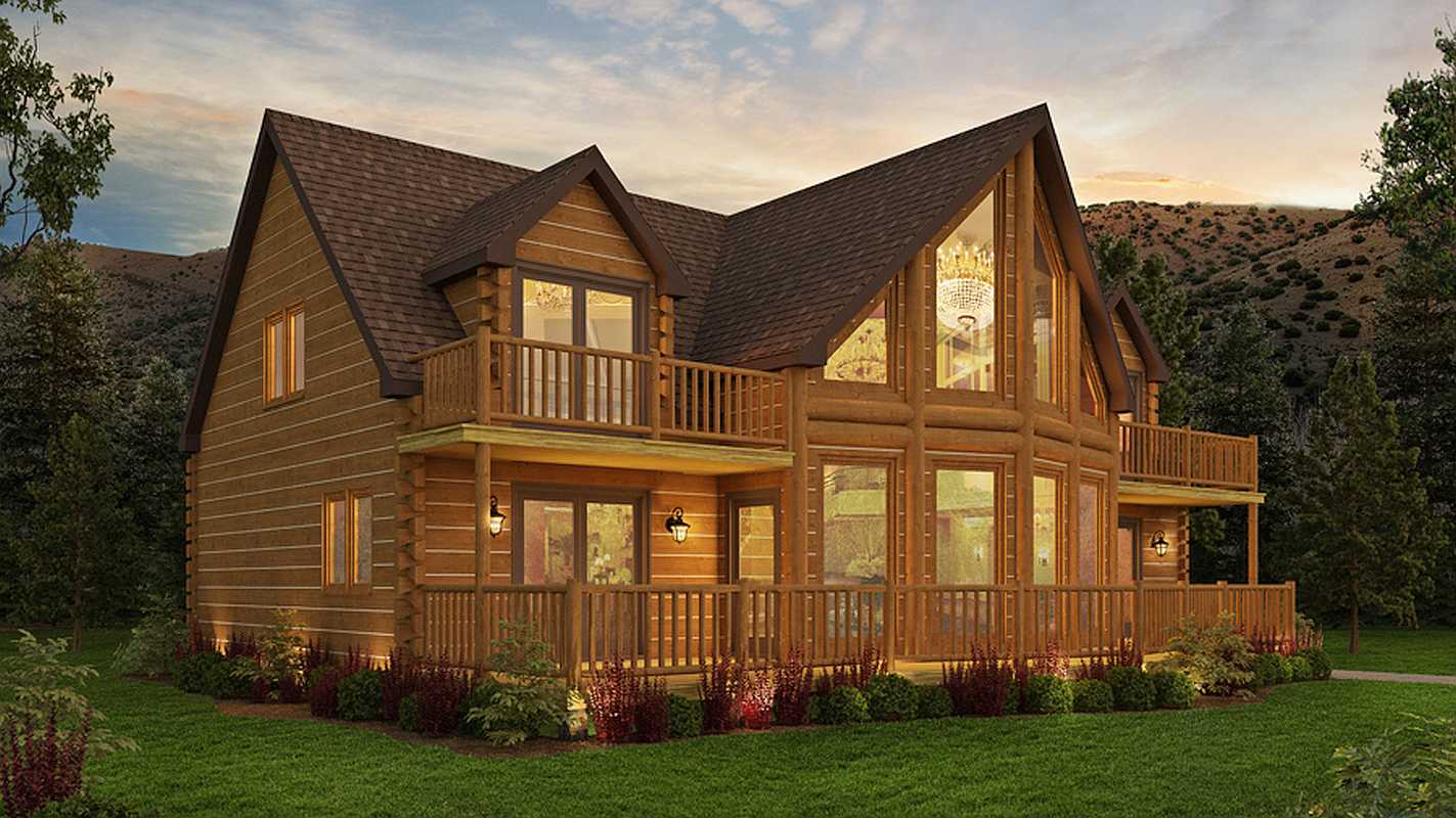 Log Home Exterior Layout - Mangrove