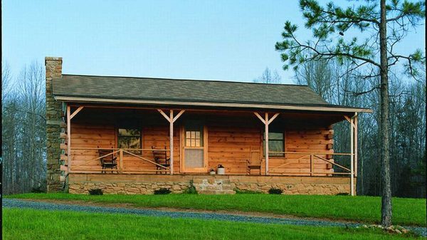 Log Home Exterior Layout - Pathfinder