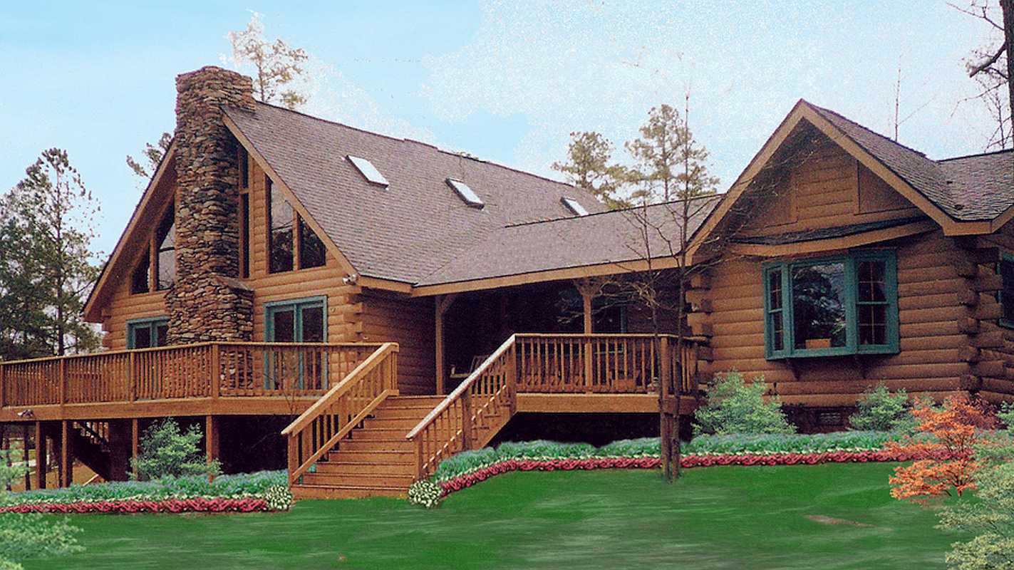 Log Home Exterior - Roanoke