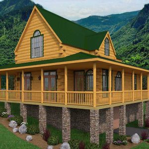 Log Home Exterior Outer Area - Rockcastle