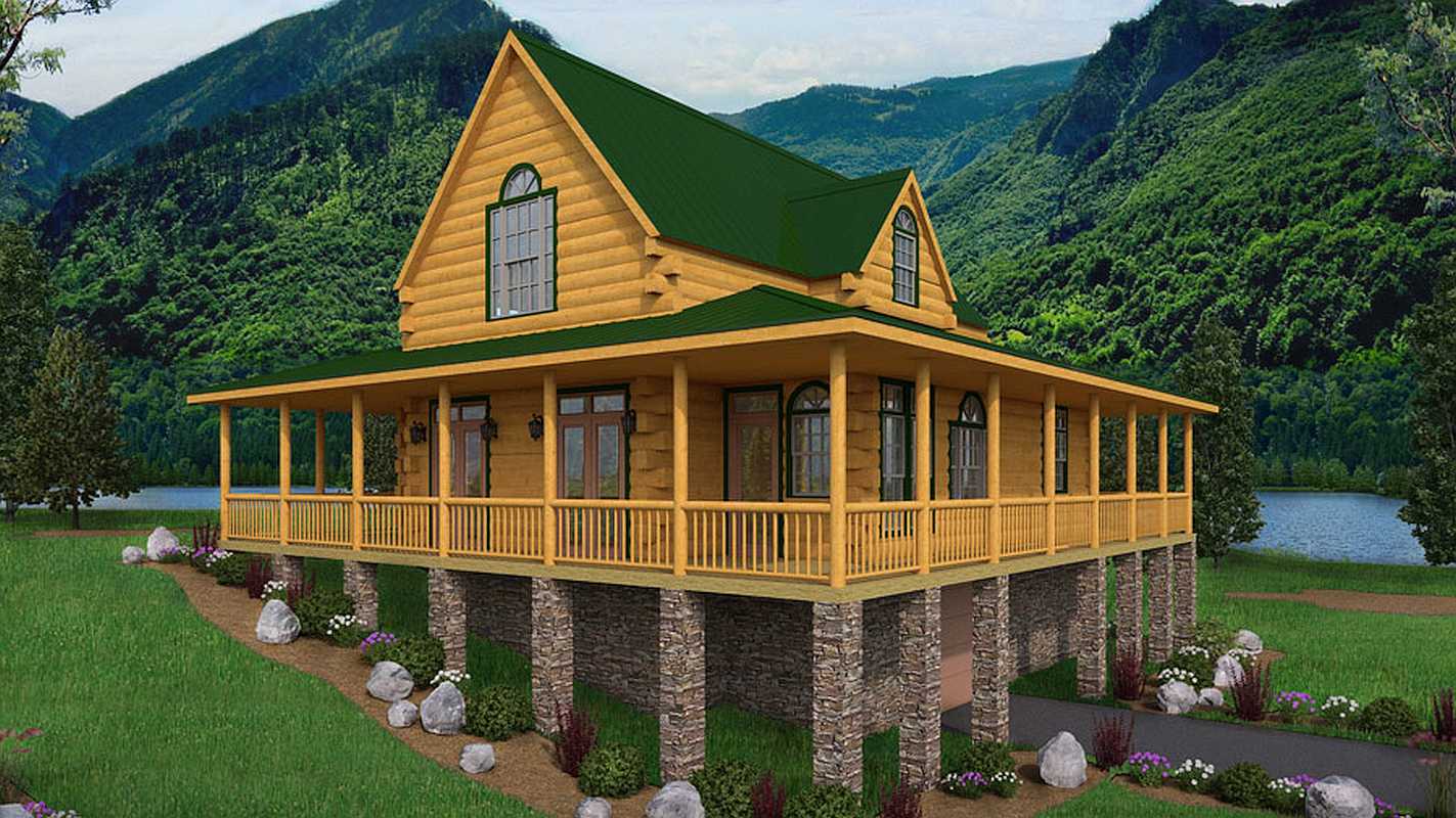 Log Home Exterior Outer Area - Rockcastle