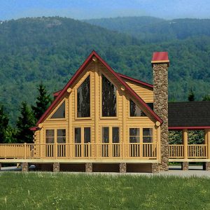 Log Home Exterior - Shenandoah