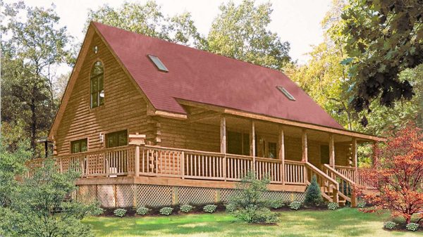 Log Home Exterior - Warren