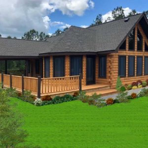 Log Home Exterior - Willowridge