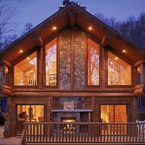 Log Home Exterior - Teton