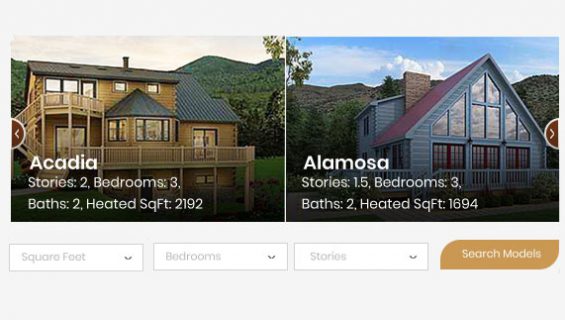 Log Homes - Acadia and Alamosa