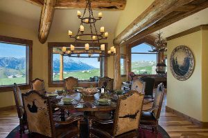 Log Home Dining Room - Casa grande