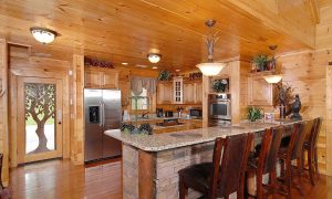 Log Home Kitchen Interior Design - Shiloh