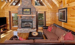 Living Room with Fireplace - Greenfield