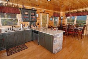 Log Homes Modular Kitchen with Dining -  Carriageurn
