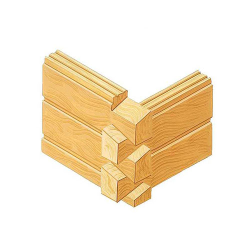 Log Corner Dovetail - Eastern White Pine Logs