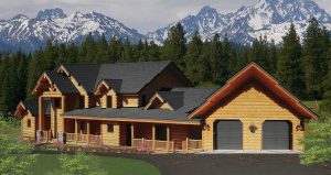 Log Homes Exterior - Bellehaven