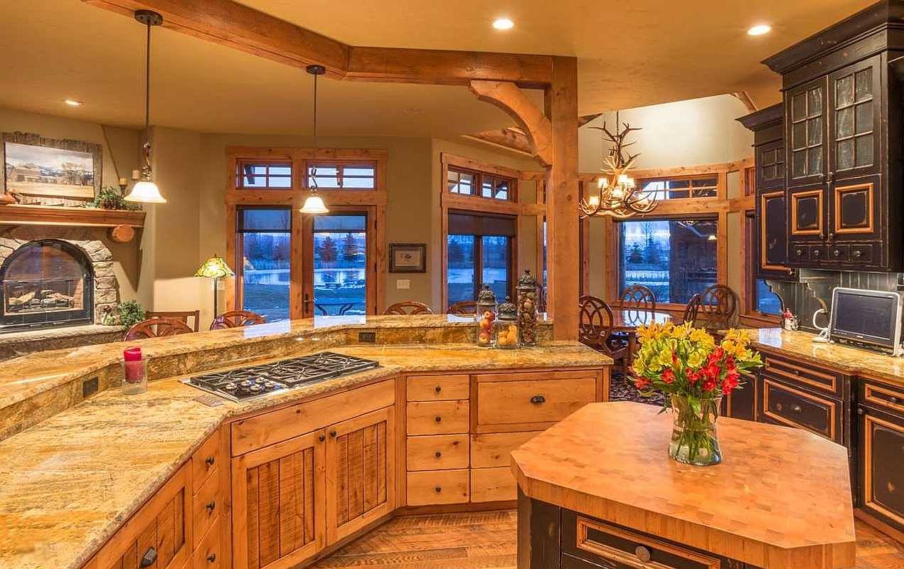 Log Cabin Kitchen Designs - ELogHomes