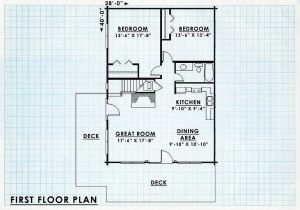 Log Home First Floor Plan - Alamosa