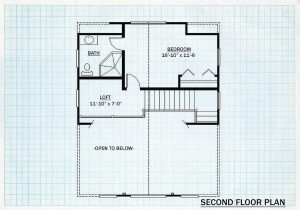 Log homes Second Floor plan - Andover