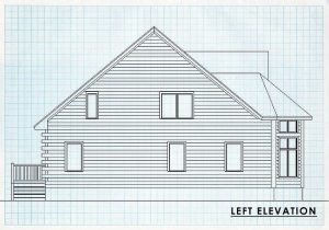 Log Homes Left  Elevation - Appleton