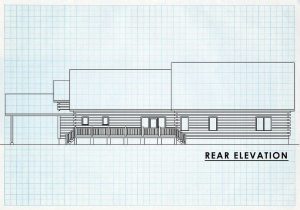 Log Homes Rear  Elevation - Appleton